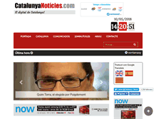 Tablet Screenshot of catalunyanoticies.com